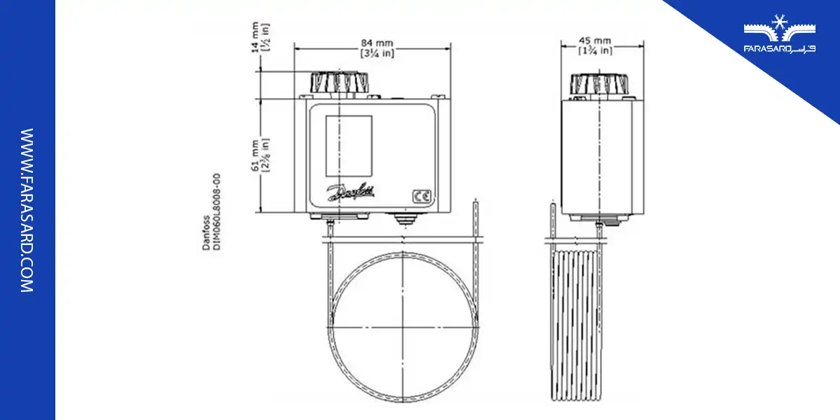 cold storage thermostat 03 2 انواع ترموستات از لحاظ ساختار داخلی و نوع کارکرد