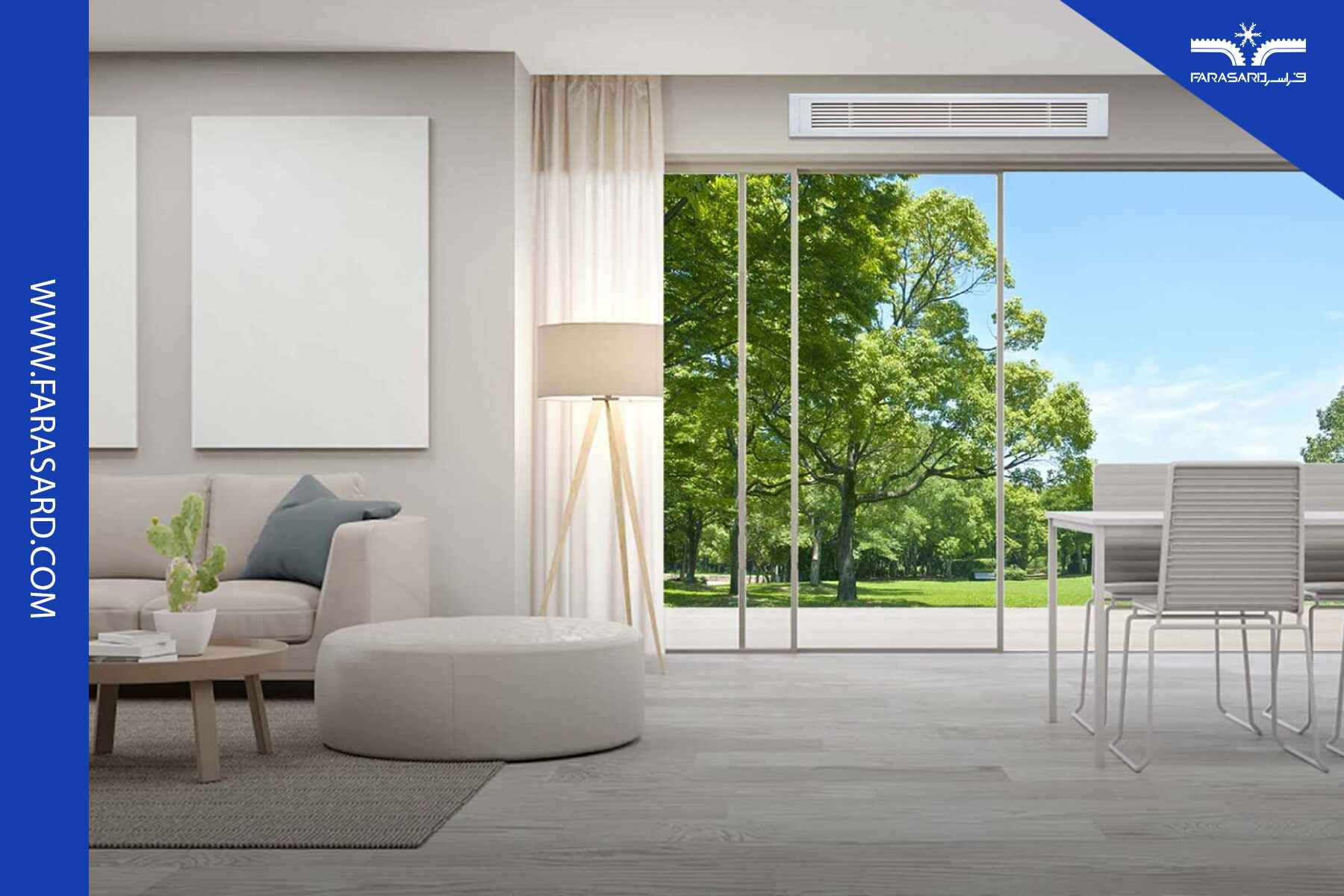 split duct 2 5 سیستم های حجم هوای ثابت (CAV)