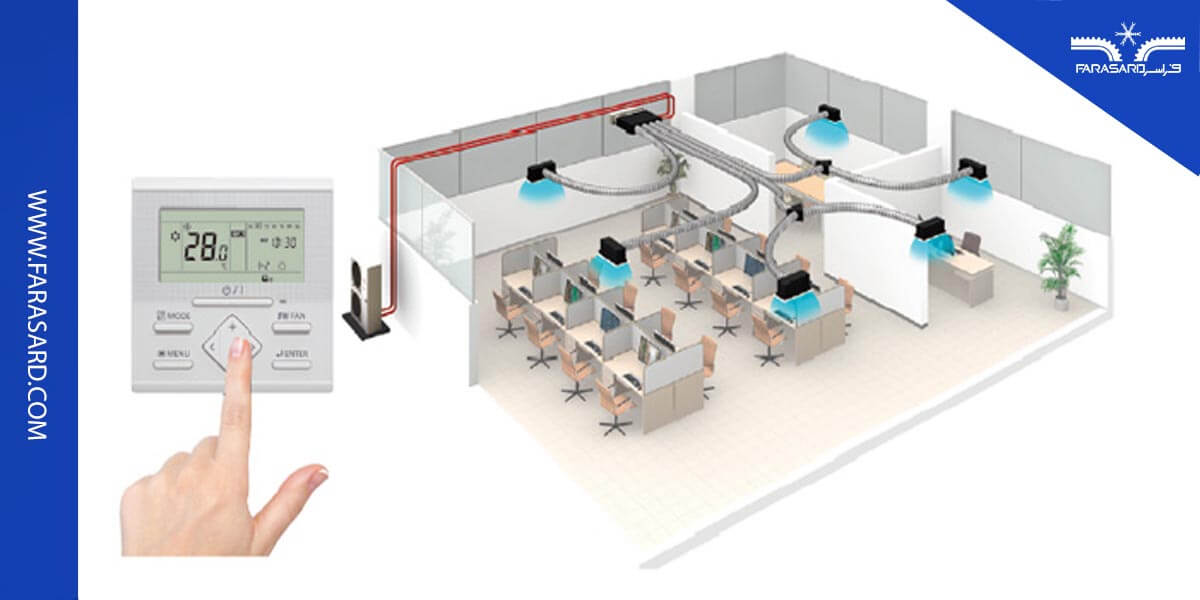 chiller vs ducted split 04 3 نصب دستگاه داکت اسپلیت