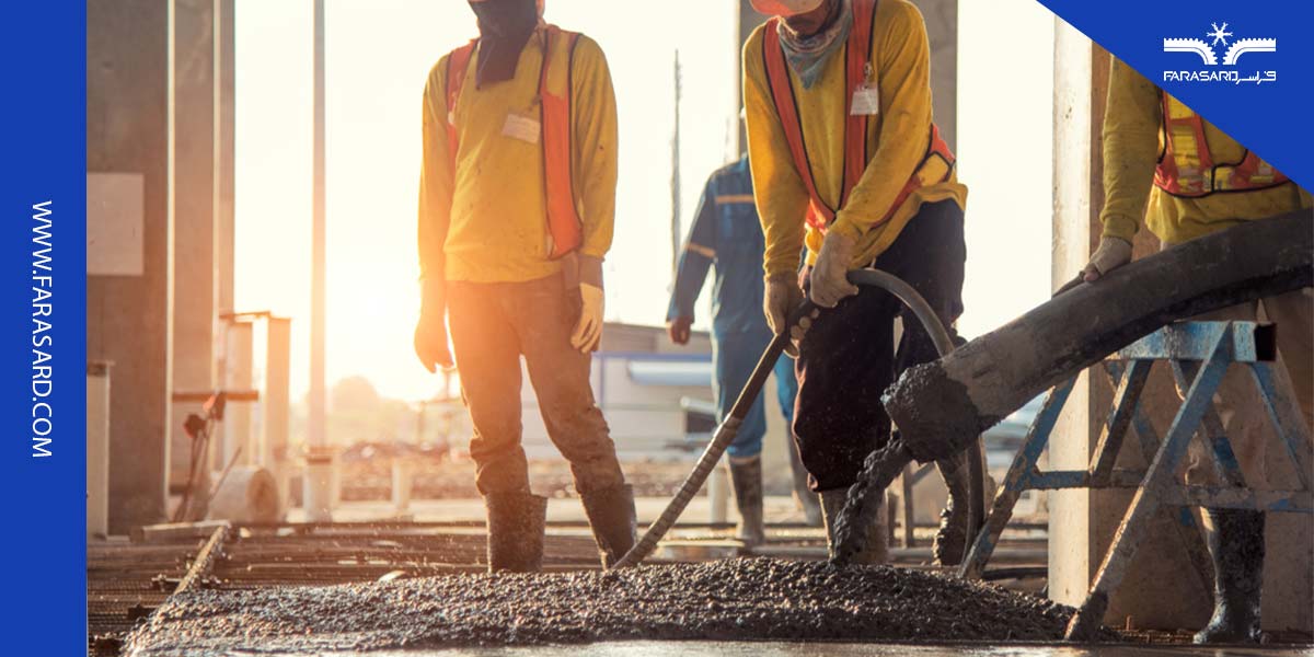 حداکثر دمای بتن ریزی