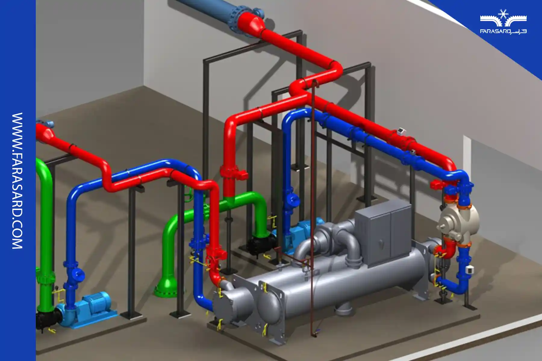 محل نصب لوله کشی چیلر