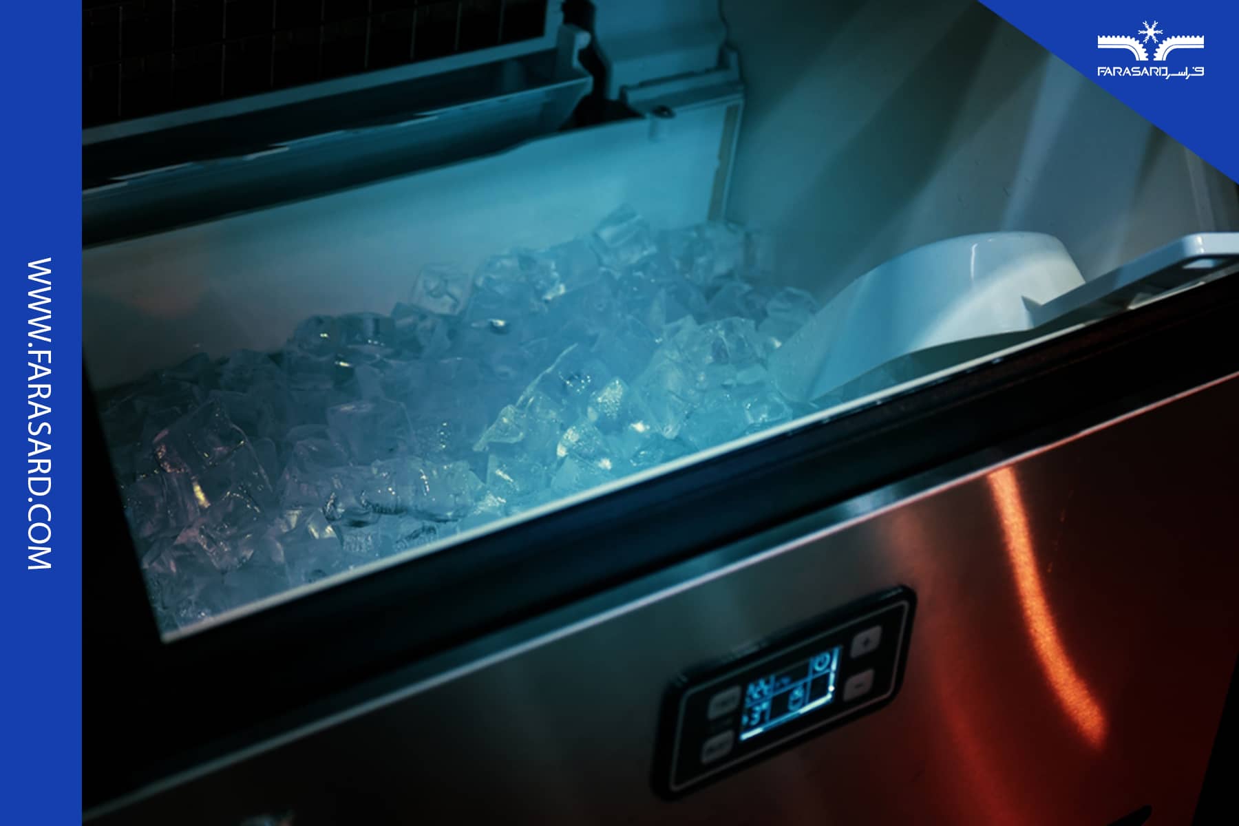 یخساز با بدنه استیل ضدزنگ