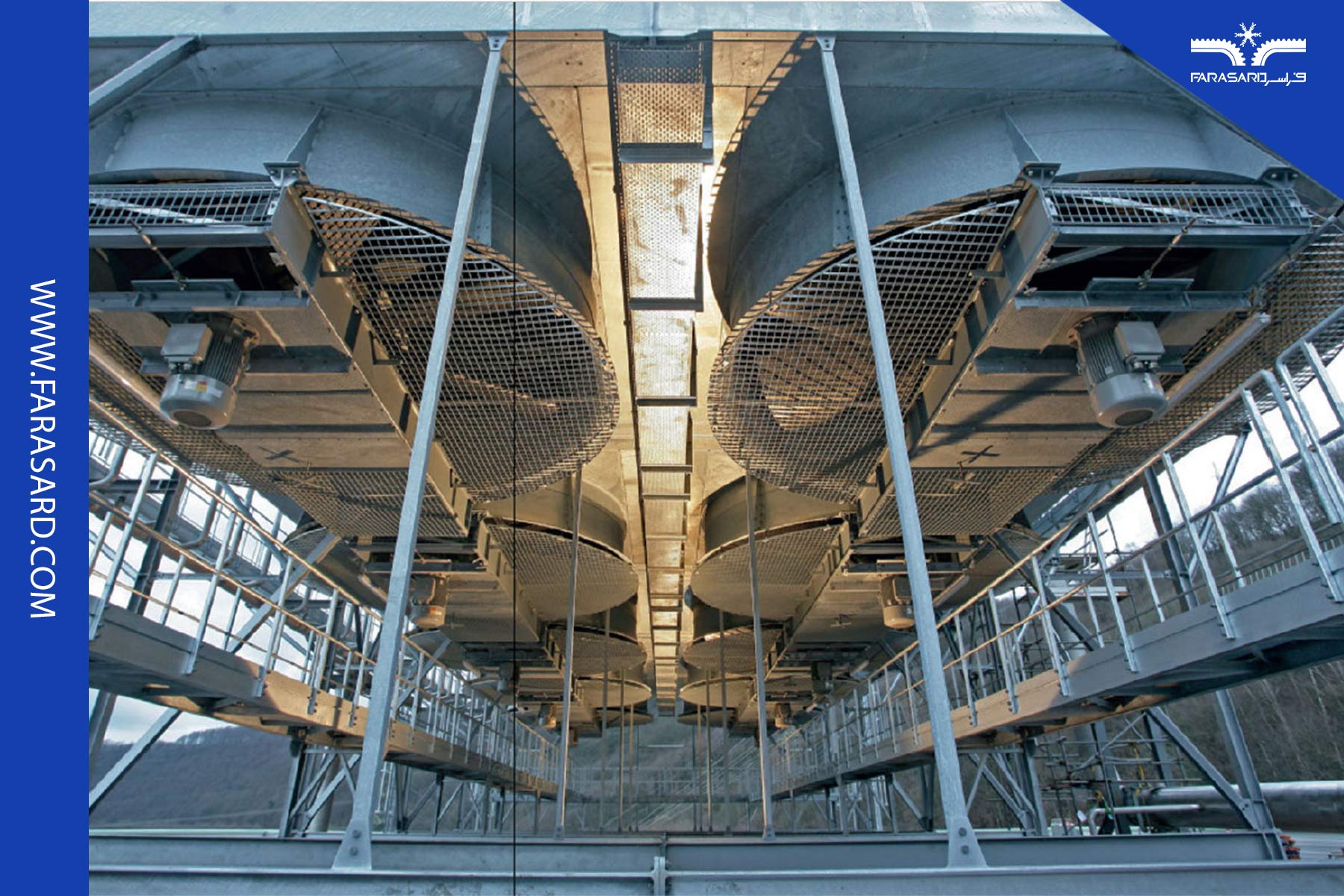 برج خنک کننده خشک با جریان القایی