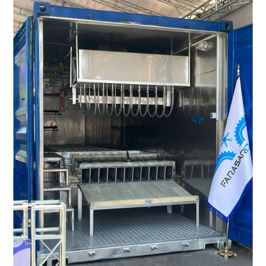 Containerized block ice maker 1 یخساز قالبی کانتینری