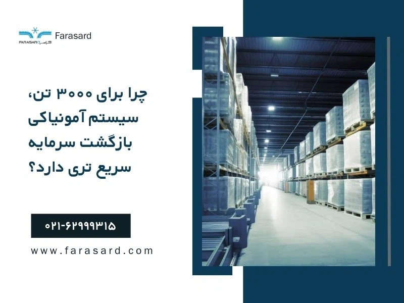 چرا برای ۳۰۰۰ تن، سیستم آمونیاکی بازگشت سرمایه سریع تری دارد؟