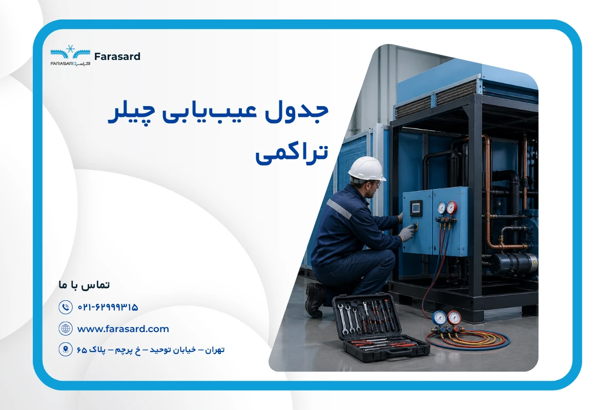 جدول عیب‌ یابی چیلر تراکمی ۱۴۰۵