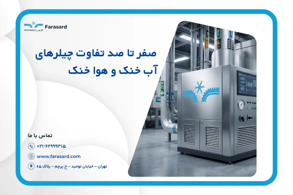 صفر تا صد تفاوت چیلرهای آب‌ خنک و هوا خنک
