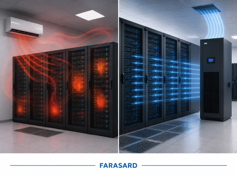 چرا اتاقهای سرور به سیستمهای برودتی دقیق (Precision Cooling)  نیاز دارند؟